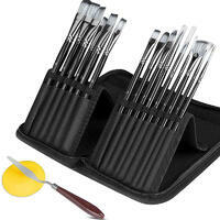 Без бренда «Набор кистей для рисования в чехле, премиум набор (15 нейлоновых кистей, 1 мастихин)» в Чебоксарах