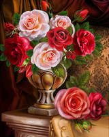 Без бренда «Букет роз в изящной вазе» в Чебоксарах