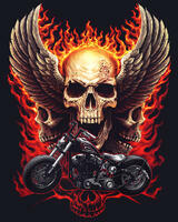 Без бренда «Коробка 20 шт: Огненный череп с крыльями» в Чебоксарах