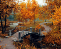 Без бренда «Осенний парк с мостом» в Чебоксарах
