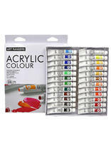 Без бренда «Коробка 24 шт.: Акриловые краски «Две картинки» 24 шт. по 12 мл, проф. пигмент» в Чебоксарах