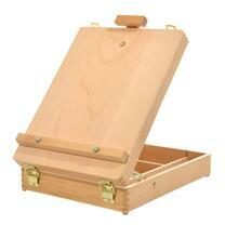 Без бренда «Коробка 6 шт.: Мольберт Две картинки этюдный ящик, настольный, хлопушка 55 см» в Чебоксарах