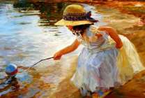 Без бренда «Девочка пытается спасти мяч» в Чебоксарах