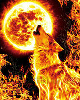 Без бренда «Огненный волк воет на луну (20шт)» в Чебоксарах