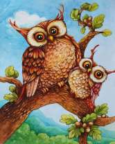 Без бренда «Совёнок с совой на ветке» в Чебоксарах