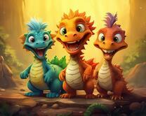 Без бренда «Милые и веселые дракончики» в Чебоксарах