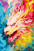 Без бренда «Разноцветный огненный дракон» в Чебоксарах в интернет-магазине  Без бренда «Разноцветный огненный дракон» в Чебоксарах