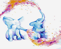 Два веселых слоненка