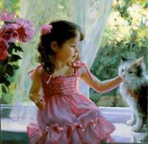 Без бренда «Девочка с кошкой на подоконнике» в Чебоксарах