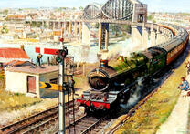 Поезд спешит к станции