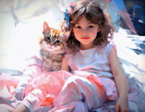 Без бренда «Девочка и пушистая кошечка» в Чебоксарах