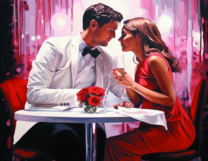 Без бренда «Пара на свидании в ресторане» в Чебоксарах в интернет-магазине  Без бренда «Пара на свидании в ресторане» в Чебоксарах