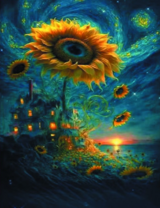 Без бренда «Фэнтези сюжет с подсолнухом» в Чебоксарах в интернет-магазине  Без бренда «Фэнтези сюжет с подсолнухом» в Чебоксарах