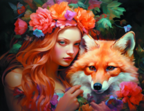 Без бренда «Рыжая девушка и рыжая лисица» в Чебоксарах в интернет-магазине  Без бренда «Рыжая девушка и рыжая лисица» в Чебоксарах