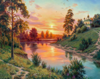 Без бренда «Вид на реку на закате» в Чебоксарах в интернет-магазине  Без бренда «Вид на реку на закате» в Чебоксарах