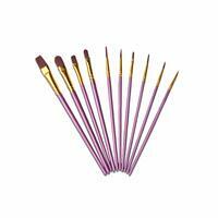 Без бренда «Кисти для рисования набор (10 шт) сиреневые» в Чебоксарах