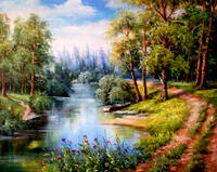 Без бренда «Лодка на берегу небольшой реки» в Чебоксарах в интернет-магазине Без бренда «Лодка на берегу небольшой реки» в Чебоксарах