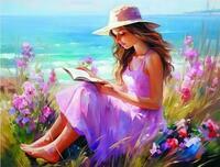 Без бренда «Девочка читает на берегу» в Чебоксарах в интернет-магазине  Без бренда «Девочка читает на берегу» в Чебоксарах